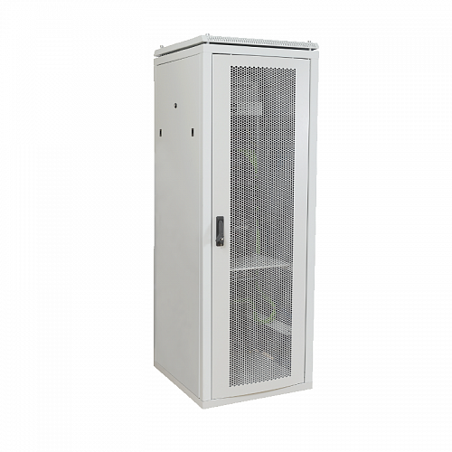 ITK Шкаф сетевой 19 LINEA N 42U 600х1000 мм с L-профилями перфорированные двери серый