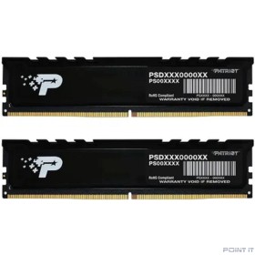 Память DDR5 2x16GB 4800MHz Patriot PSP532G4800KH1 Signature Premium RTL PC5-38400 CL40 DIMM 288-pin 1.1В kit single rank с радиатором Ret