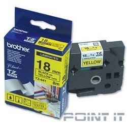 Brother TZE-641 Картридж с лентой (P-Touch, 18мм, Черный на желтом)
