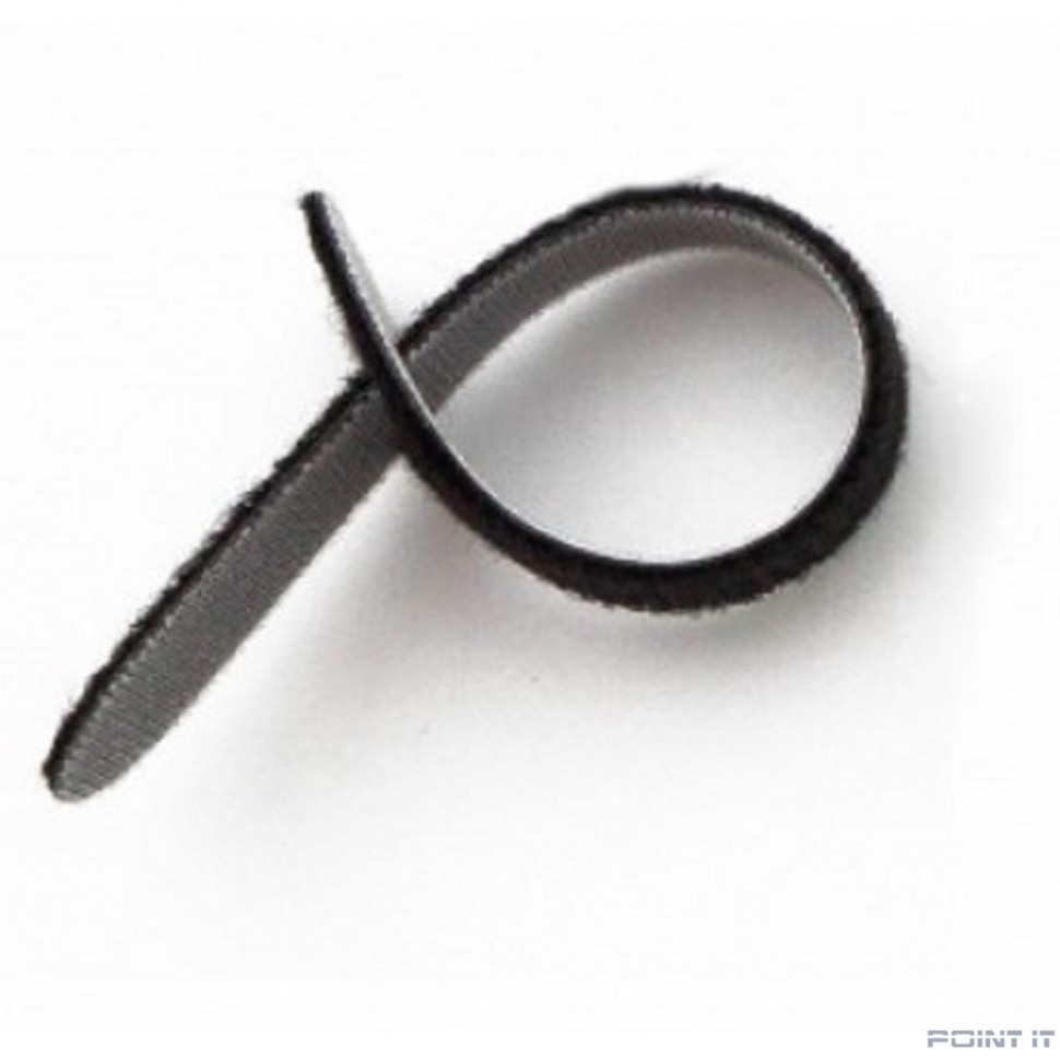 Hyperline WASN-180-BK-10 Хомут для кабеля, липучка с мягкой застежкой, 180x15 мм, черный (10 шт.)