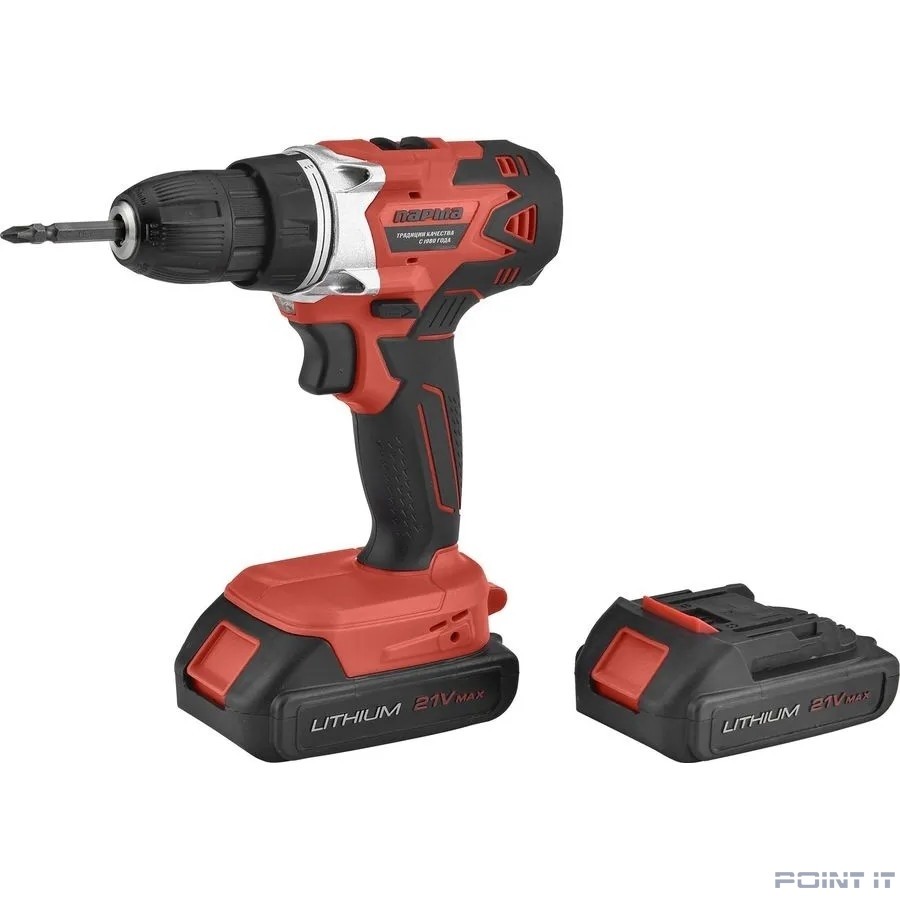 Дрель-шуруповерт акк. ПАРМА ДША-02-2021/2Li [02.021.00016] { 21В, 2Ач, 2акк.,2скор,,подсв, индик, кейс (8шт/кор) }