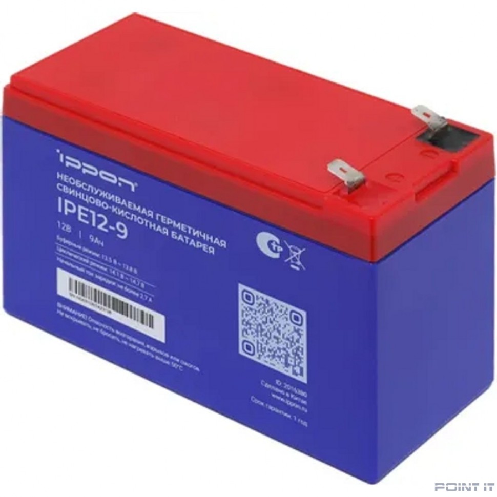 Ippon Батарея IPE12-9 12В 9Ач {2016380}