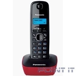Panasonic KX-TG1611RUR (красный) {АОН, Caller ID,12 мелодий звонка,подсветка дисплея,поиск трубки}