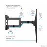 Kromax CORBEL-11 grey titan {32"-75"; Максимальная нагрузка: 45 кг; VESA: 200x200, 200х300, 200х400, 300х200, 300х300, 300х400, 400х200, 400х300, 400х400, 600х400 мм; Наклон: +5°-12°Поворот: ±90°}