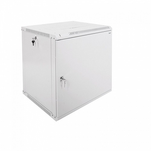 Шкаф телекоммуникационный настенный разборный ЭКОНОМ 12U (600x520) дверь металл