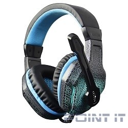 Oklick HS-L400G черно-синие{1.8m мониторы оголовье (NO-3000 LED)} [359480]