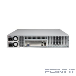 Supermicro server chassis CSE-LA25TQC-R609LP, 2U Dual and Single Intel and AMD CPUs, 7 low-profile expansion slot(s), 8 x 3.5" (tool-less) or 2.5" (screw) hot-swap SAS3/SATA drive bay, 600W / 650W RPS