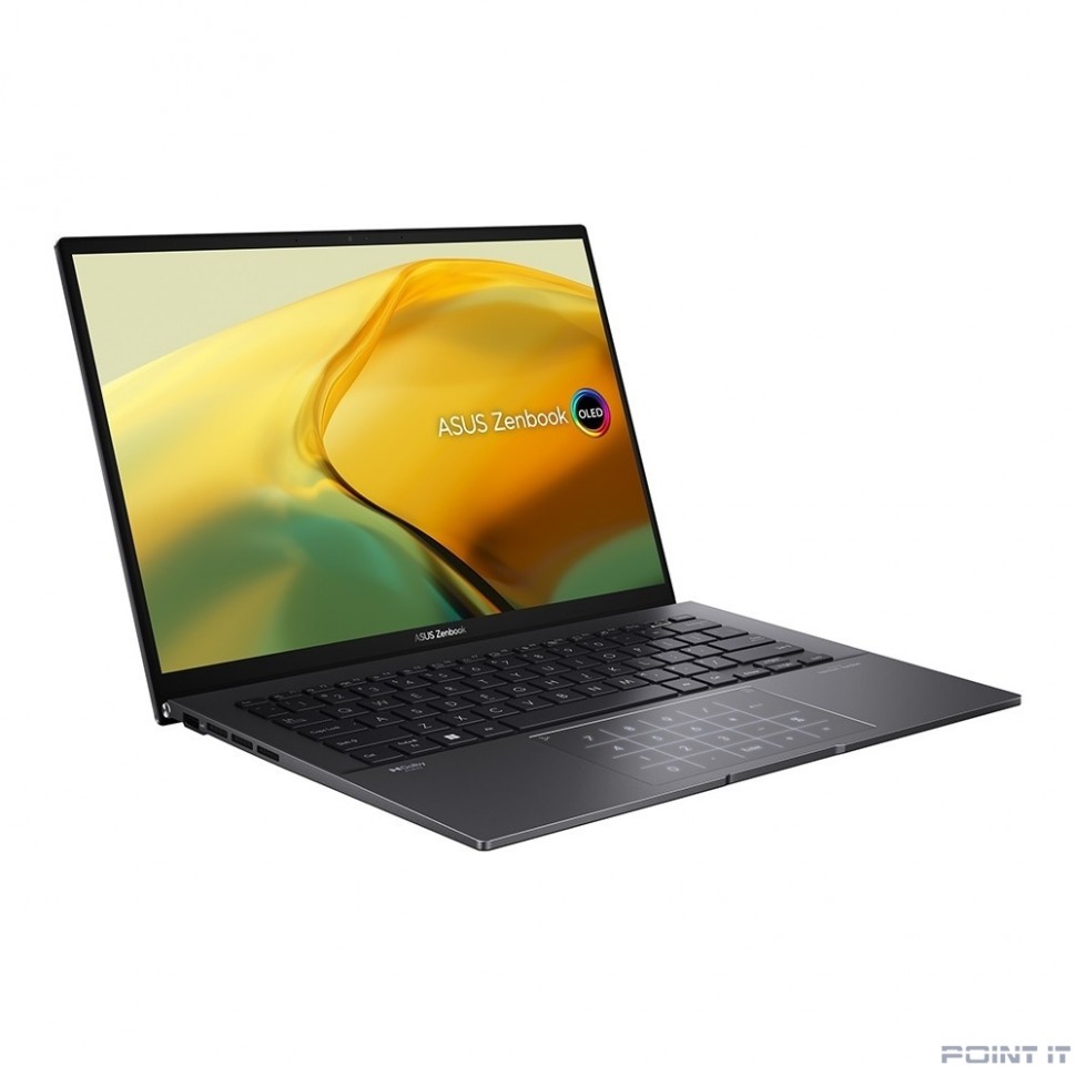 Ноутбук ASUS Zenbook 14 UM3402YA-KP811W [90NB0W95-M01JM0] Jade Black 14" {WQXGA 2560x1600 Ryzen 5 7430U/16GB/SSD1TB/AMD Radeon/FingerPrint/Backlit/Win11Home}