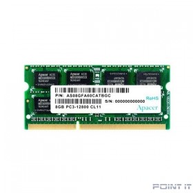 Apacer DDR3 SODIMM 8GB DS.08G2K.KAM PC3-12800, 1600MHz
