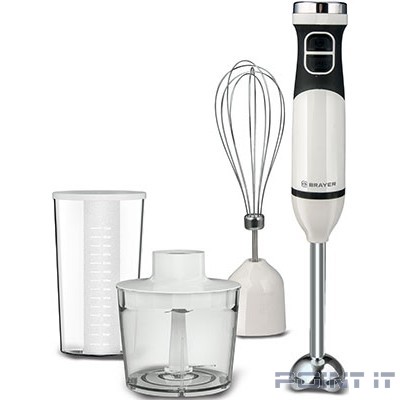BRAYER 1242BR Блендер погружной, 800 Вт, белый