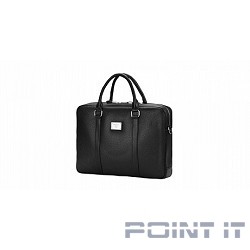Сумка Continent  CM-122 Black  {полиэстр/эко кожа, черная 15.6"}