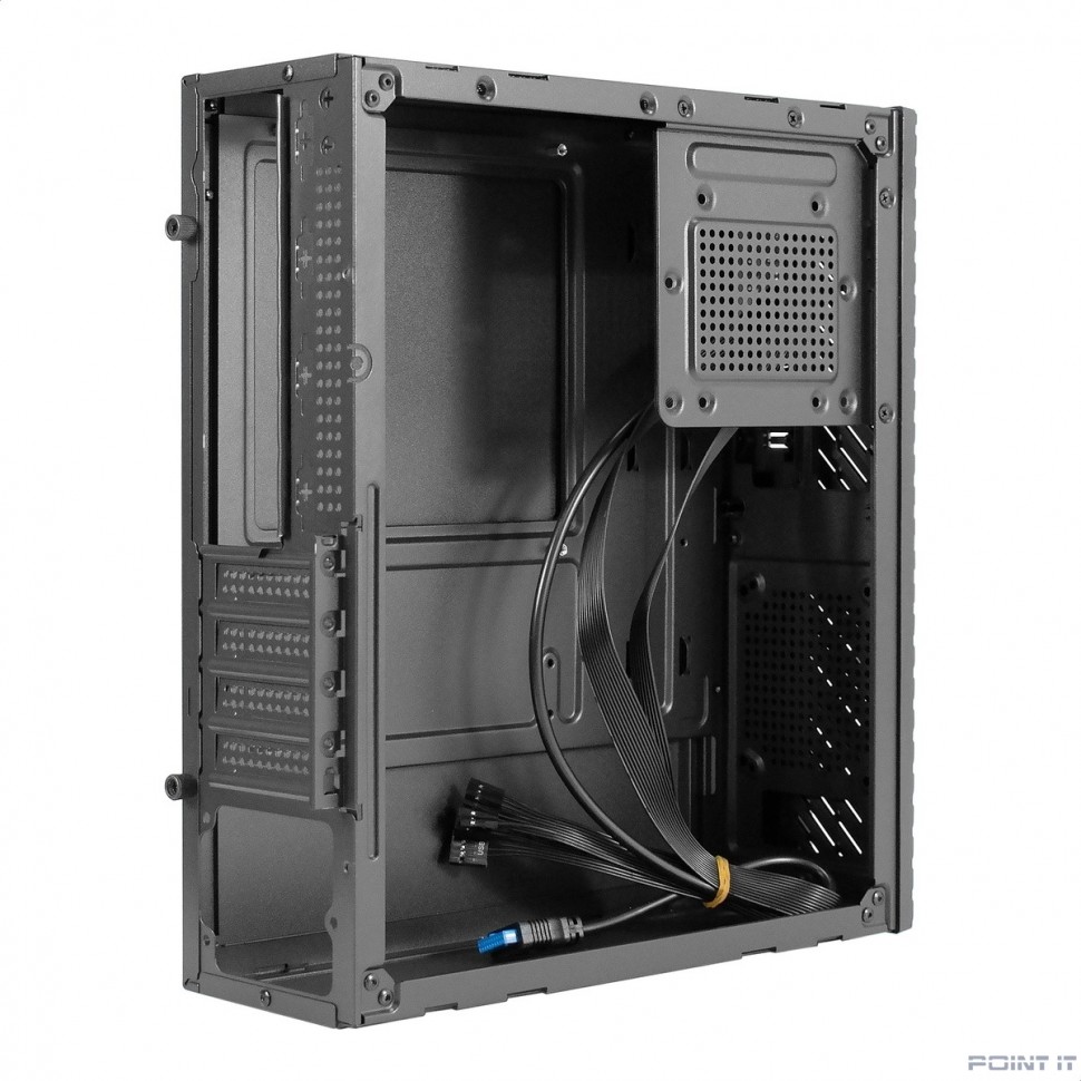 Exegate EX298790RUS Корпус Desktop ExeGate MI-302U (mATX/mini-ITX, без БП, 1*USB+1*USB3.0, HD аудио, черный)