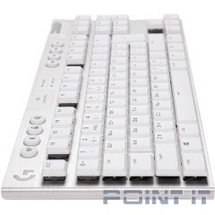 920-010117 Logitech Клавиатура G915 TKL WHITE {механическая, белый, беспроводная/проводная, RGB LIGHTSYNC, USB, Bluetooth, радиоканал}