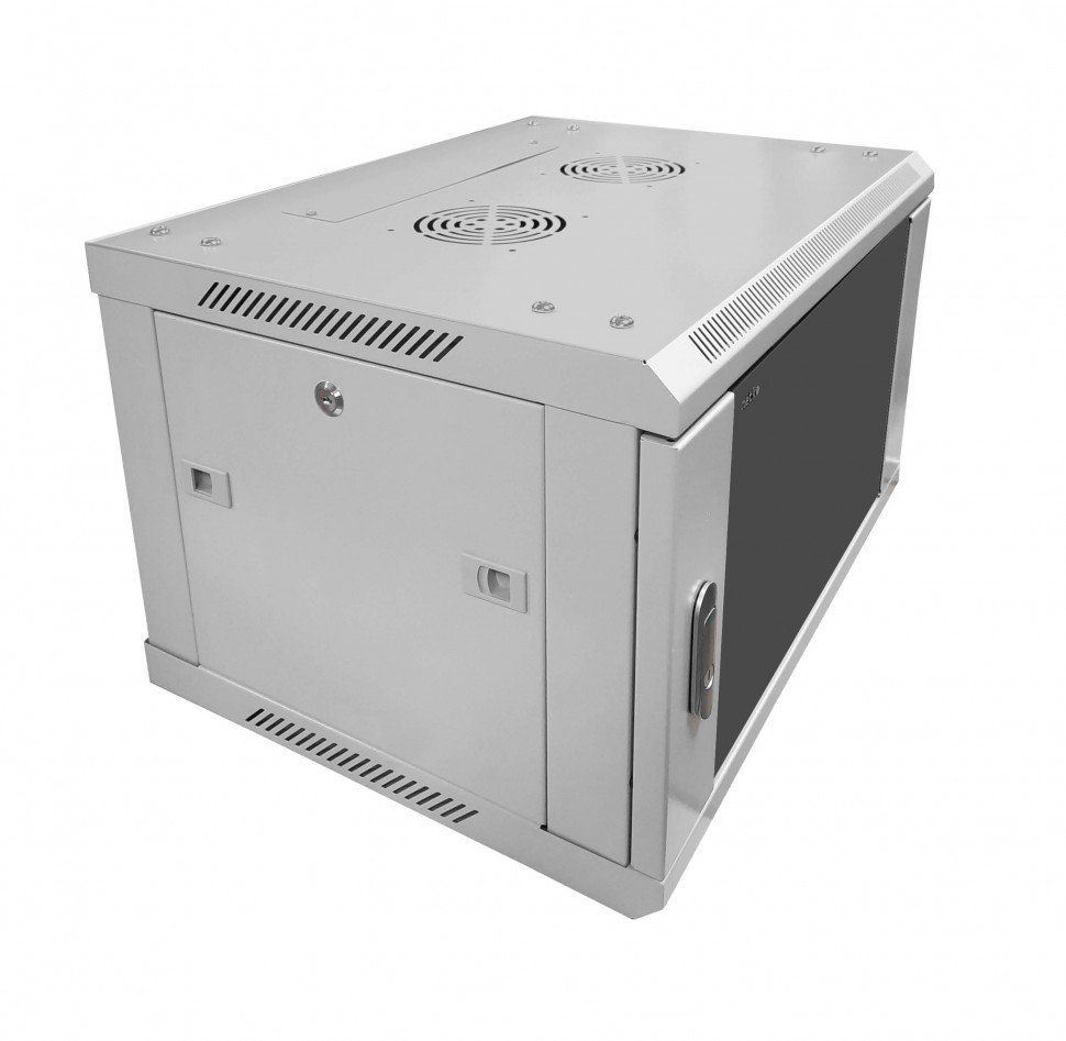 Шкаф настенный 18U серия WMA (Wall Maestro) (600х600х905), передняя дверь стекло, разборный, серый, Netko А