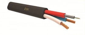 ОЭК-НУ-(03нг(А)-LS-4A-3,5кН)+2х2,5) Кабель опто-электрический (комбинированный) G.657.A 4 волокна 9/125 мкм, броня из 6 проволок 2,45мм