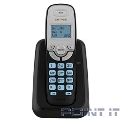 TEXET TX-D6905A  черный (громкая связь,телефонная книга на 50 имен и номеров, определитель номера, будильник)