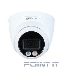 DAHUA DH-IPC-HDW2849TP-S-IL-0280B Уличная турельная IP-видеокамера Full-color с ИИ 8Мп, 1/2.7” CMOS, объектив 2.8мм, видеоаналитика, ИК до 30м, LED до 30м, IP67, корпус: металл, пластик