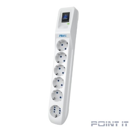 ZIS Сетевой фильтр L (GP) 1,8м {5 розеток + 1 в формате GP, до 7 потребителей} (арт. 171)