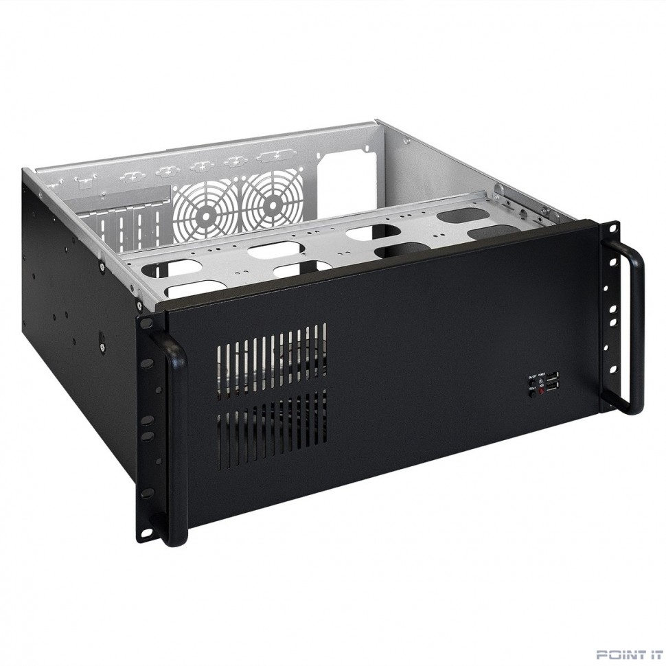 Exegate EX292102RUS Серверный корпус ExeGate Pro 4U300-08 <RM 19", высота 4U, глубина 300, БП 600PPH 80+Bronze, USB>