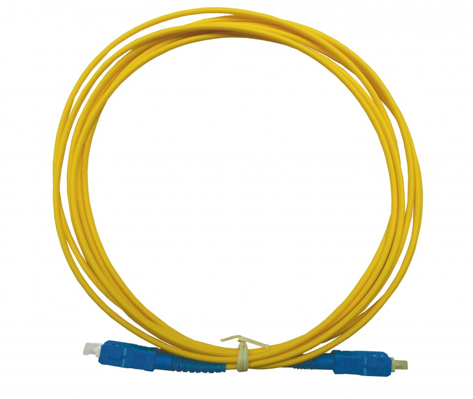 Патч-корд оптический соединительный SC-SC/UPC SM Simplex 3.0мм 9/125, 3м Netko, LSZH