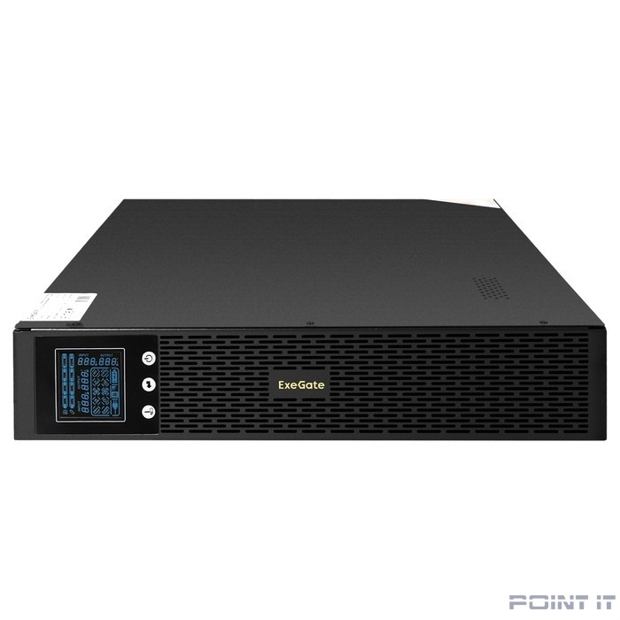 Exegate EX293054RUS ИБП Pure Sine Wave ExeGate SinePower UHB-3000.LCD.AVR.1SH.4C13.RJ.USB.2U <3000VA/2400W, LCD, AVR, 1*Schuko+4*C13, RJ45/11, USB, Rackmount 2U/Tower, металлический корпус, Black>