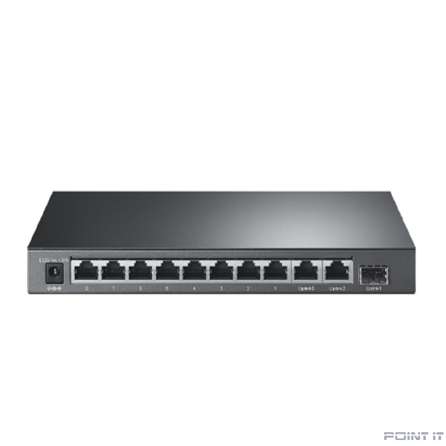 Сетевой коммутатор TP-LINK TL-SL1311P Type KVM switch 8x10Base-T / 100Base-TX 1xSFP 2xRJ45 Количество портов PoE+ 8 56.5 Вт TL-SL1311P